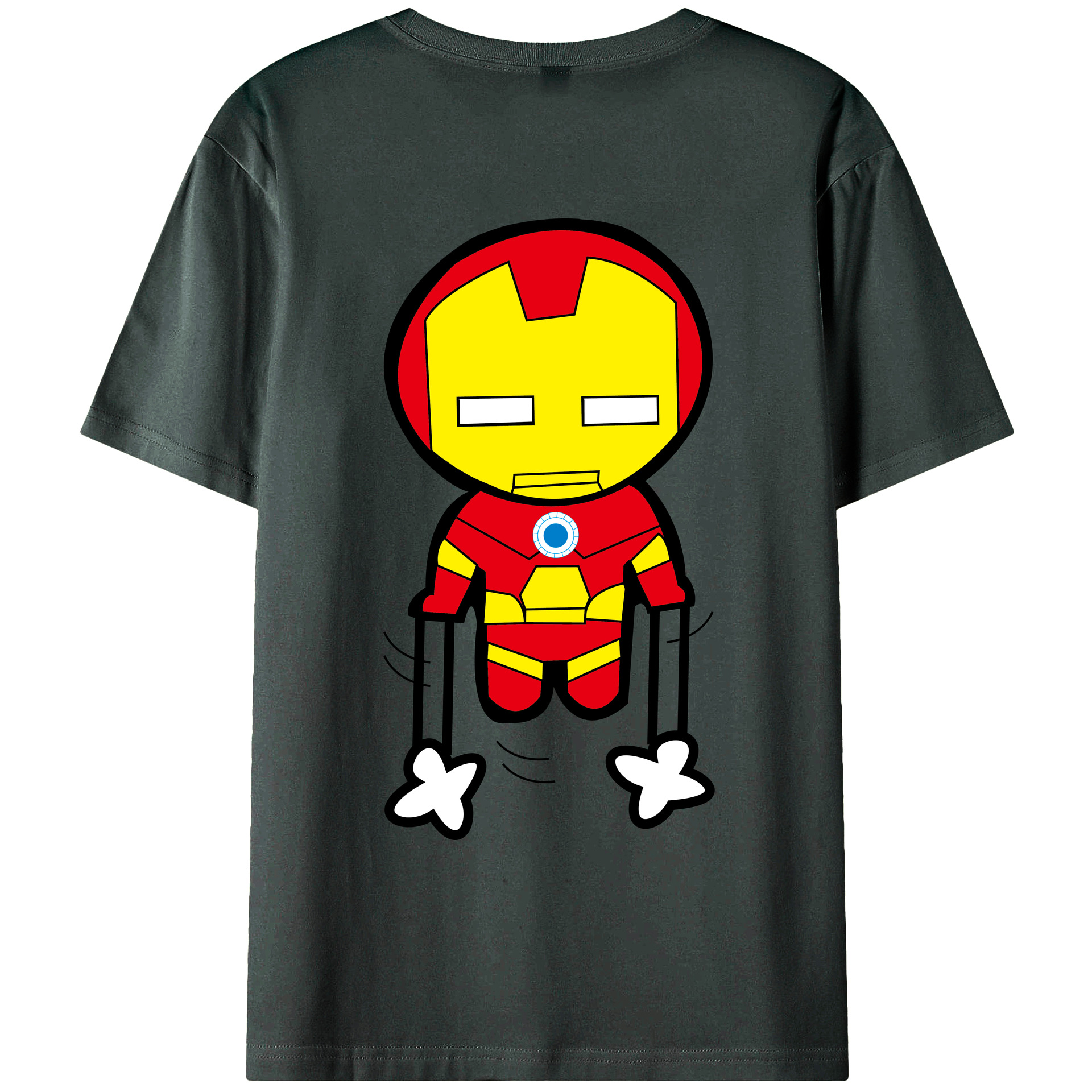（画像用） アベンジャーズ The Avengers 綿100％ メンズ半袖Tシャツ（バックプリント） 通気性
